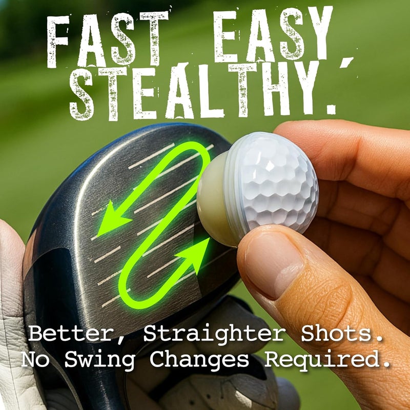 HODL 21 FlightFix Golf Ball Shaped Anti-Slice & Anti-Hook Compound – Flight Fix Reduces Side Spin for Straighter, Longer Shots – Increases Distance – Unique Golf Ball Packaging - Image 3
